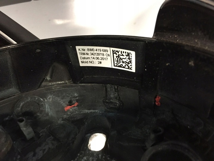 фото №12, Audi s5 a5 8w 2019 руль s-line кожа лепестки красная nić