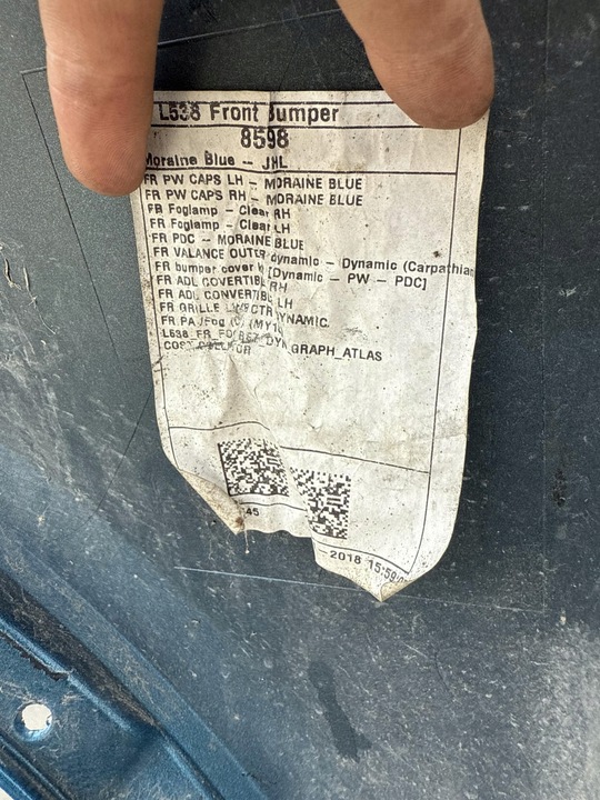 фото №13, Land range rover evoque l538 бампер переднее перед