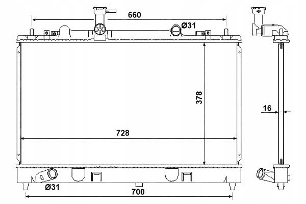 фото №2, Радиаторов двигателя nrf rf5c15200 c a b