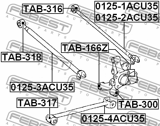 фото №14, Втулка заднего подвески toyota kluger l/v 2000