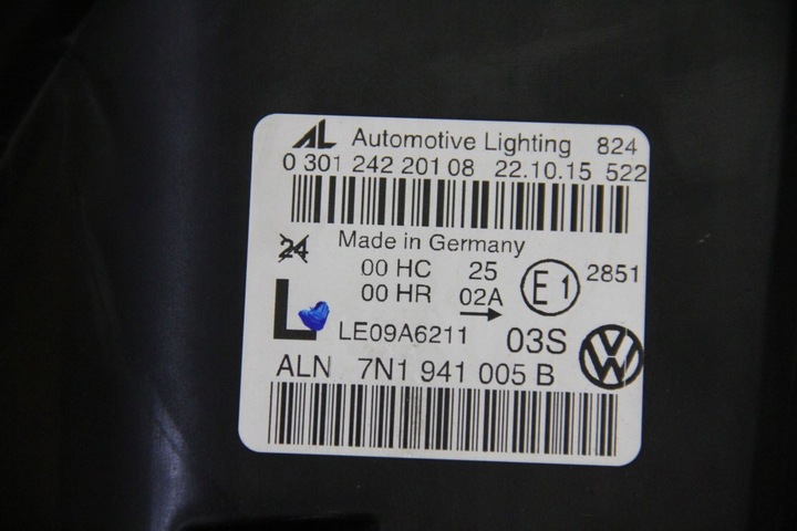 фото №11, Лампы перед vw sharan ii 7n1941005 7n1941006
