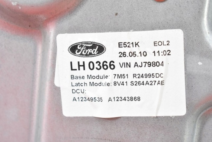 фото №7, Підйомник вікна ліве зад 7m51-r045h23-a ford kuga mk1 08-13