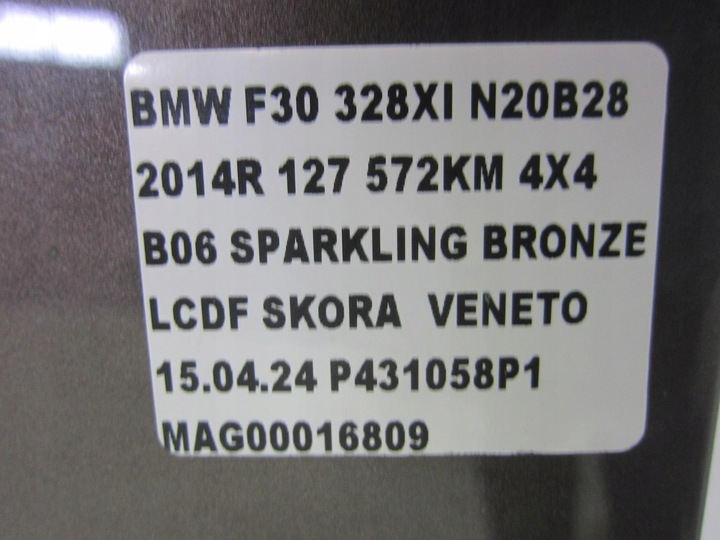 фото №12, Bmw f30 f31 крило лівий перед переднє b06 sparkling бронза коричневий 9621597