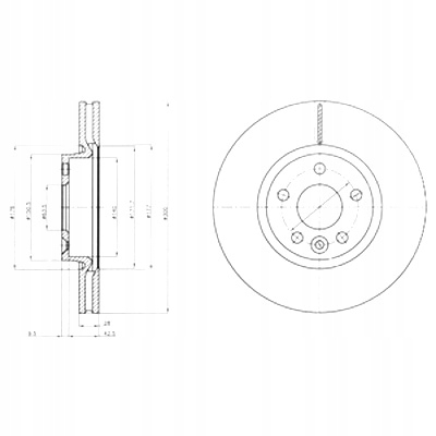 фото №2, Диски гальмівні 2szt. перед land rover range rover evoque van 2.0b