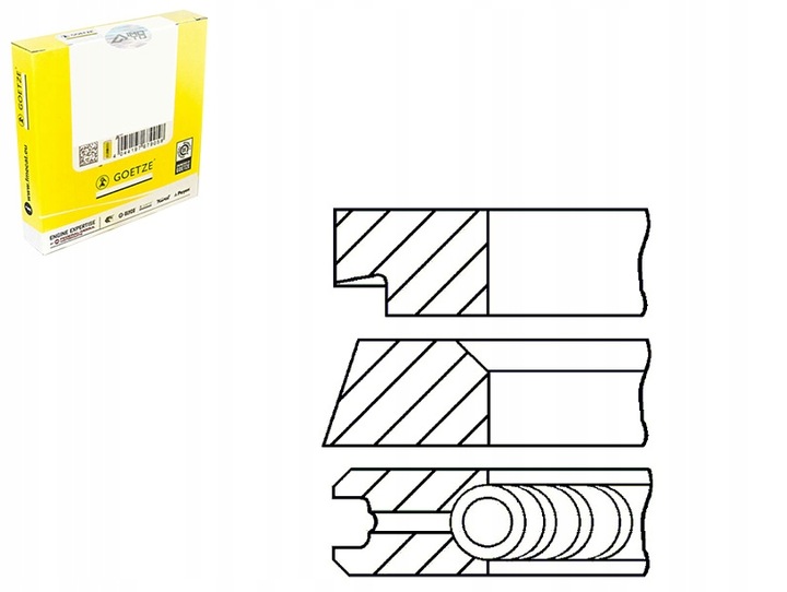 фото №1, 82 std 1.2-1.2-2 набор кольца поршень alfa romeo 147 156 fiat