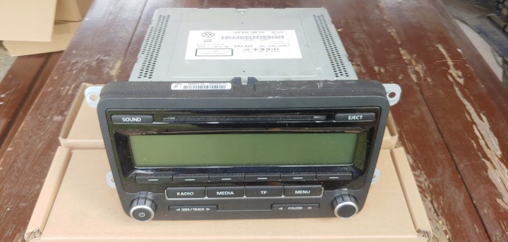 фото №1, Радио заводские cd mp3 vw golf v vi 1k0035186aa