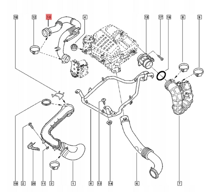 фото №12, Оригінал шланг труба турбіни повітря do opel vivaro a 2.0 cdti