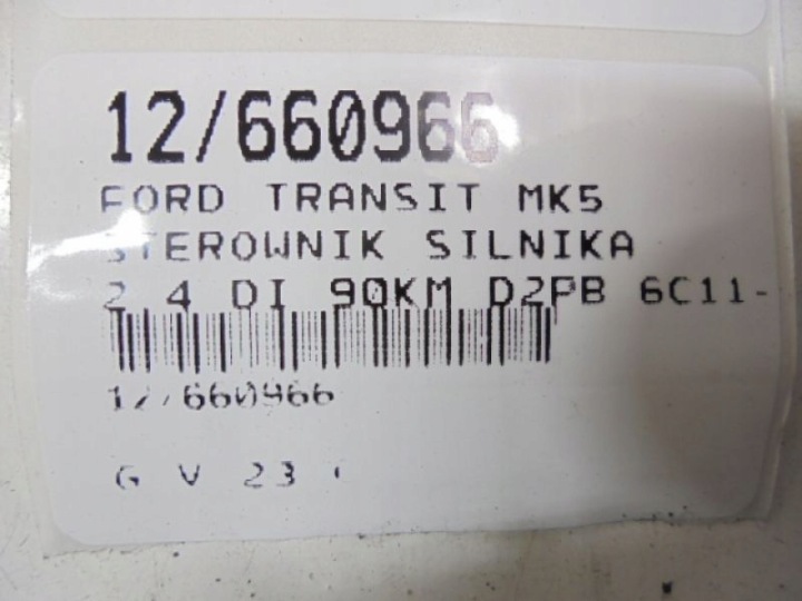 фото №6, Transit mk5 комп'ютер 6c11-12a650-cg 2,4tdci 4cfg