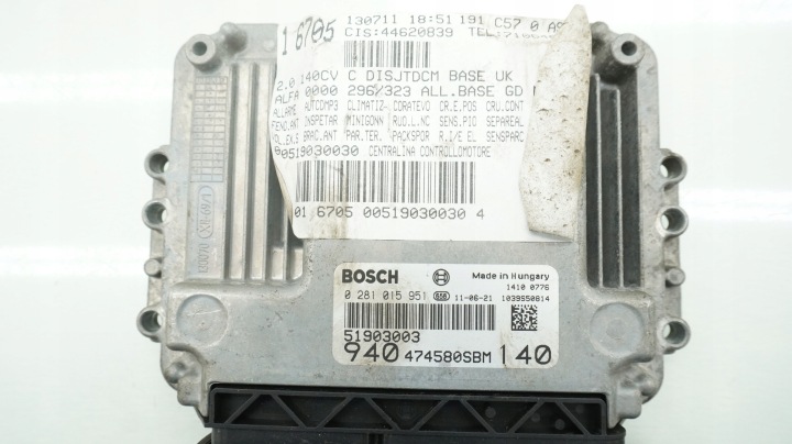 фото №7, Alfa romeo giulietta 2.0 jtdm блок керування двигуном (ecu) 51903003 2081015951