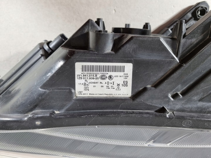 фото №13, Skoda superb iii 3 3v1 лампа ліва перед bi-xenon