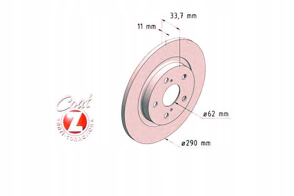 фото №1, Диски тормозные zimmermann 4243105070 18053 c4207