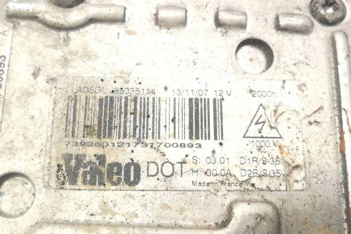 фото №10, Лампа левая передняя peugeot 607 9d, 9u 9654670980 2.7l дизель 150kw 2006