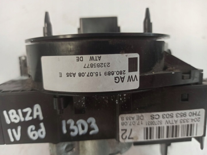 фото №9, Seat ibiza iv 6j перемикач комбінований 7h0953503cs