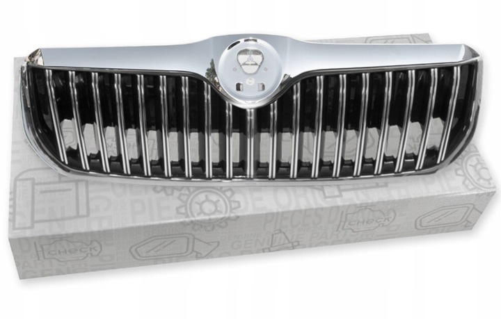 фото №1, Oem решітка капота решітка радіатора skoda superb ii 08- хром