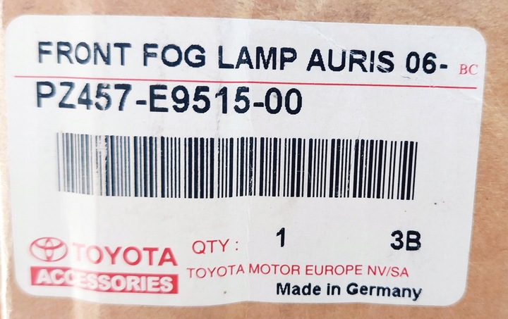 фото №11, Оригінал toyota набір лампа протитуманних pz457-e9515-00 toyota auris i