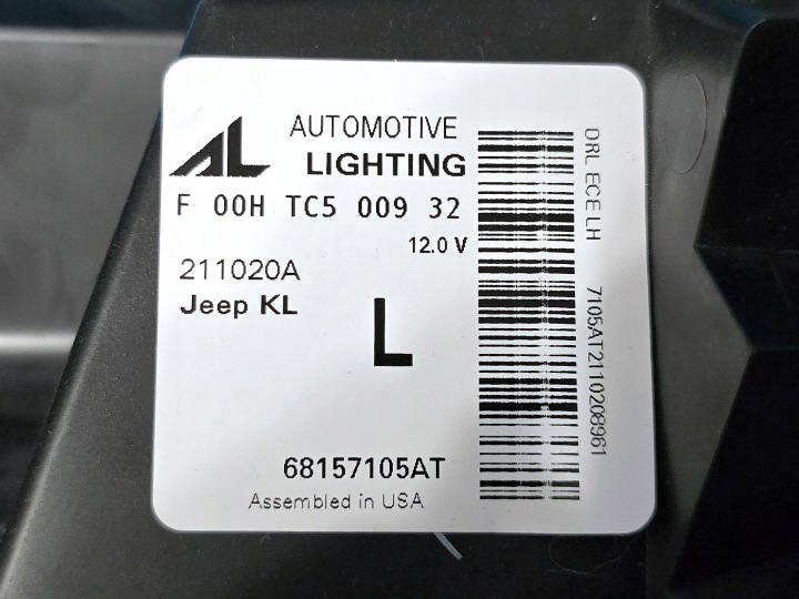 фото №14, Jeep cherokee kl 2013 -18 led drl поворотник левый оригинал европа