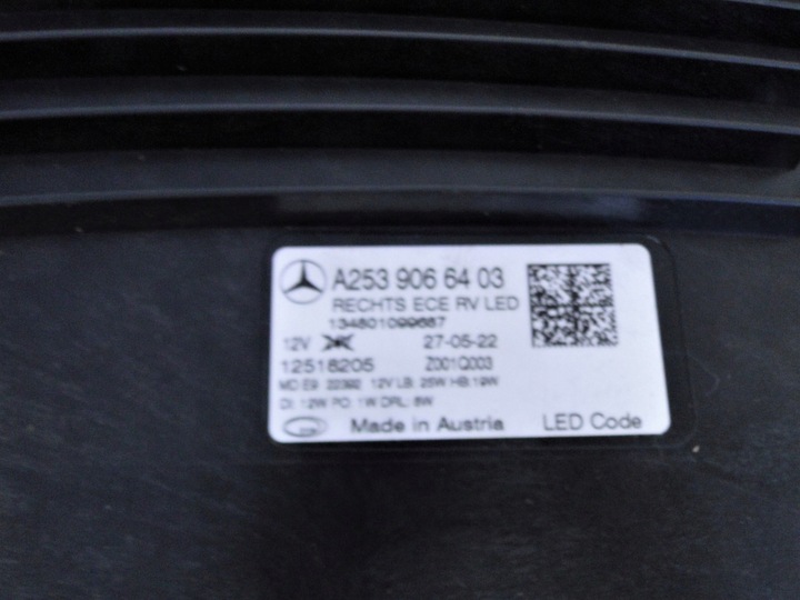 фото №15, Mercedes glc 253 рестайлінг лампа права led high perform