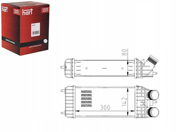 фото №1, Интеркулер радиаторов воздуха peugeot 207 1.6 06- hart