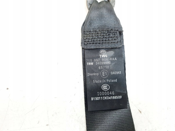 фото №6, Volkswagen transporter - caravelle t5 переднє pas безпеки 7e0857806