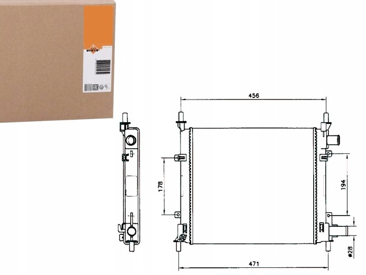 фото №1, Nrf радіаторів двигуна 1025532 1056616 97kb8005af 9