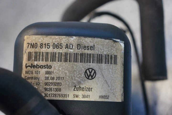 фото №5, Отопление стояночный вебасто seat alhambra 7n vw sharan 7n 7n0815065ad