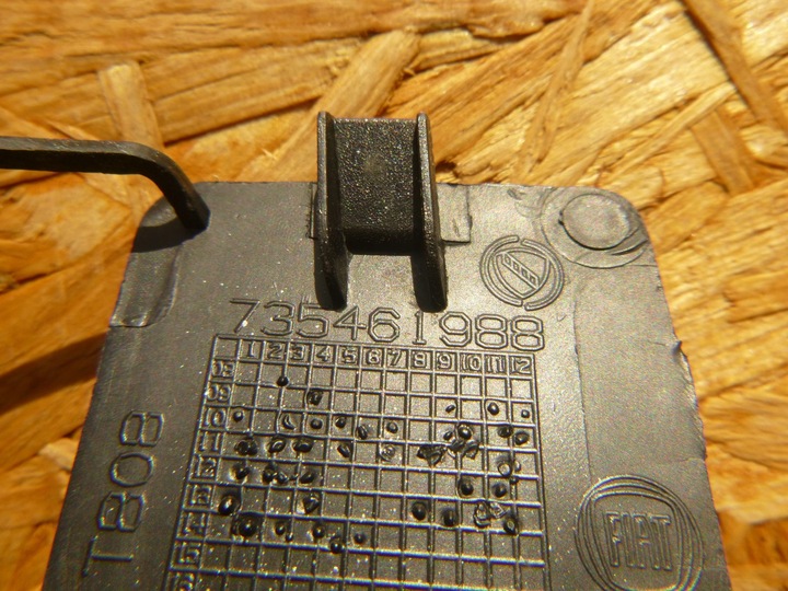 фото №3, Fiat doblo ii 2010- заглушка фаркоп hak бампер зад 735461988