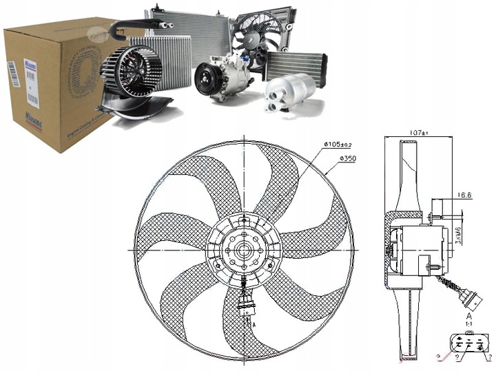 фото №13, Nissens 85725 вентилятор радиатор audi a3 96-