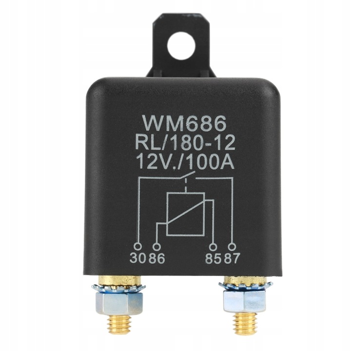 фото №11, Реле автомобильный + гнездо 4pin 12vdc 100a