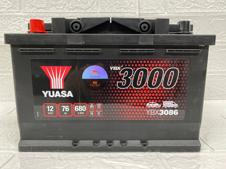 АКУМУЛЯТОР YUASA YBX3086 12V 76AH 680A L+