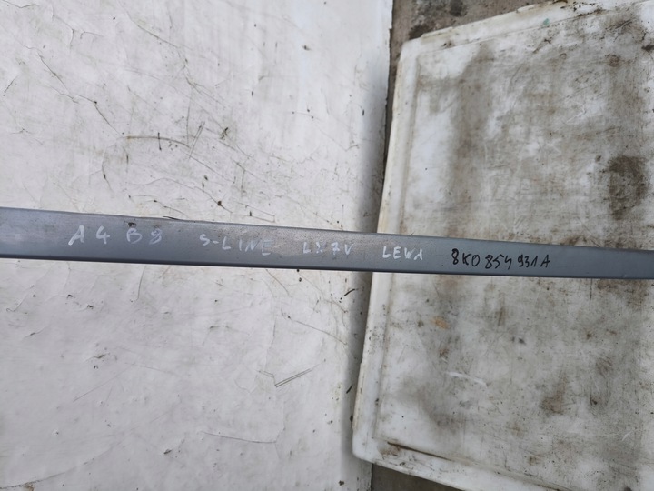 фото №15, Планка порогова ліва audi a4 b8 s line 8k0854931a lx7v оригінал !!!