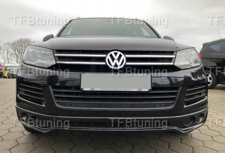 фото №10, Спойлер накладка бампера перед touareg 7p 2010-2014 ver2 tfb тюнинг