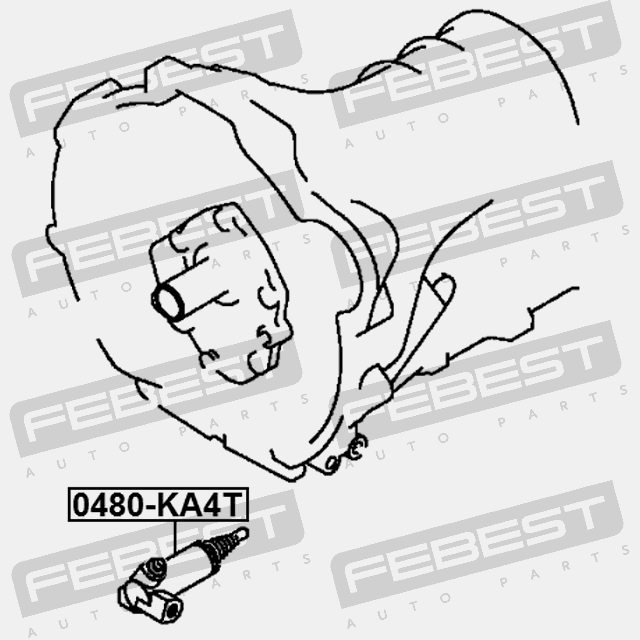 фото №10, Насос зчеплення febest 0480-ka4t