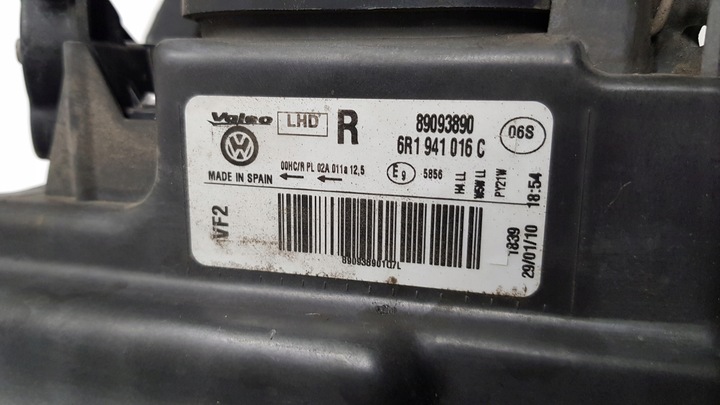 фото №11, Лампа правая перед vw polo 6r v