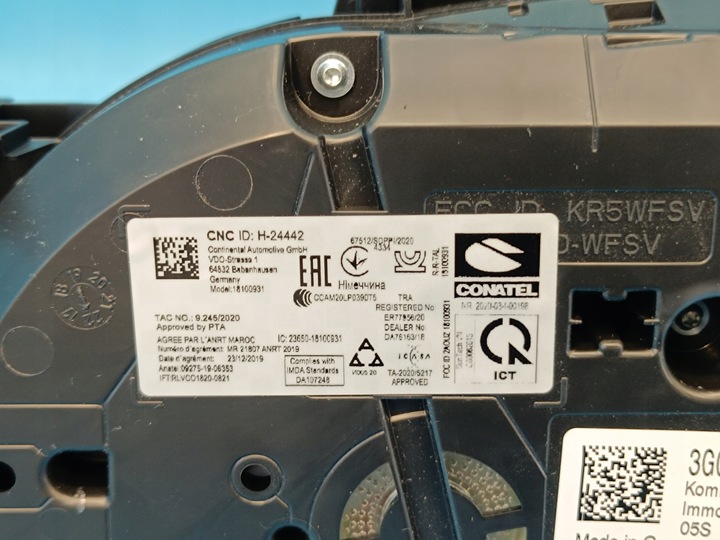 фото №9, Vw passat b8 варіант 2.0 tdi 23r спідометр  прилади 3g0920751g пробіг 33736km