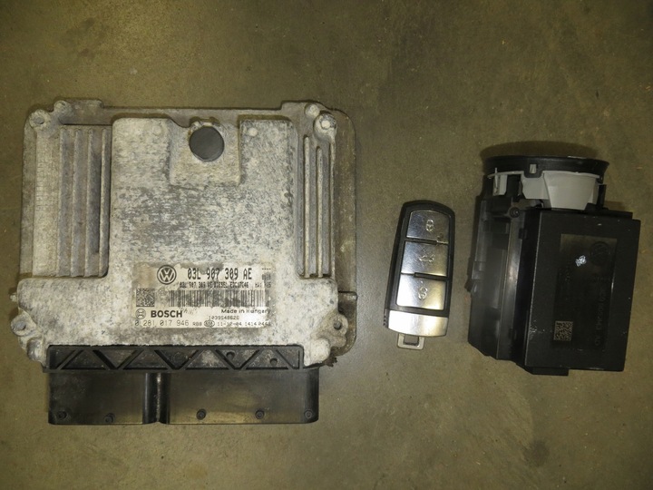 фото №1, Компьютер набор 03l907309ae vw passat b7 cc 2.0 tdi