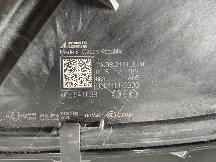 фото №7, Audi e-tron 4ke полный led лампа левый перед левая передняя 4ke941039