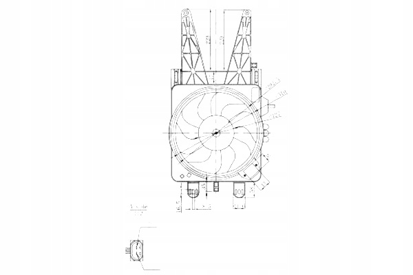 фото №11, Вентилятор радиатор fiat punto ii 99-