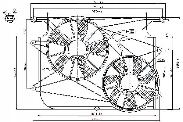 фото №2, Вентилятор радиатор з корпус chevrolet captiva