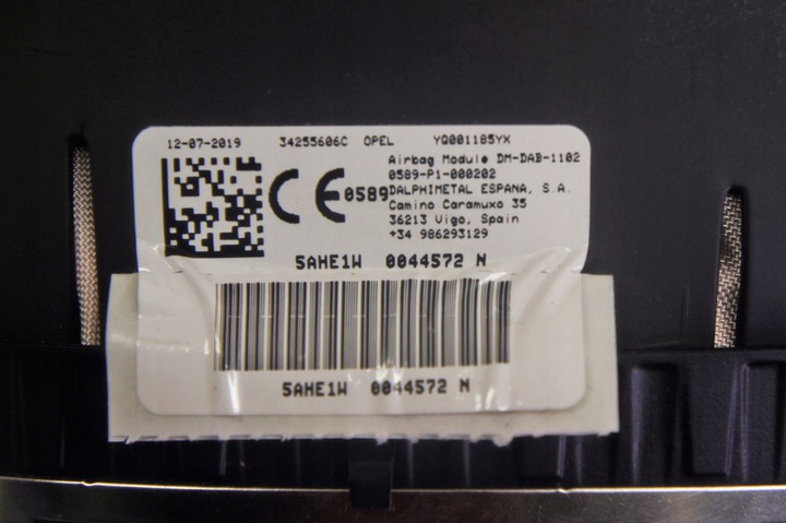 фото №7, Nv051 opel combo iv e ^ подушка безпеки подушка водія