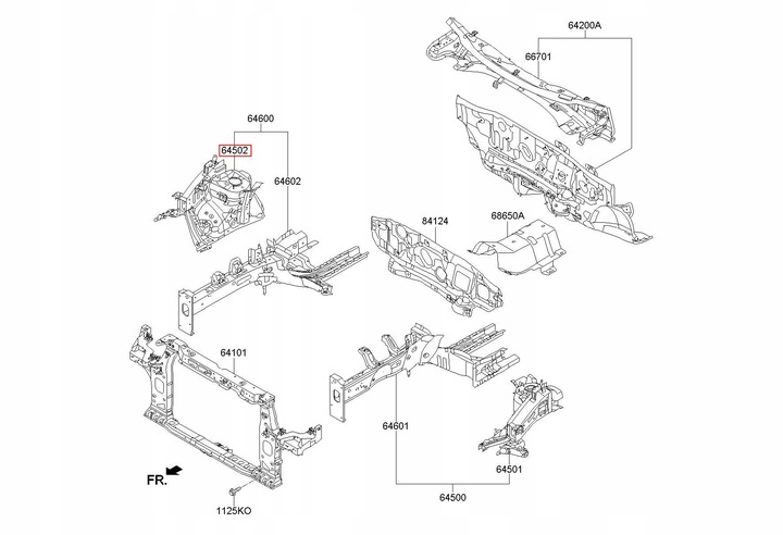 фото №5, Kia sportage фартух чверть лонжерон 64502-a4000