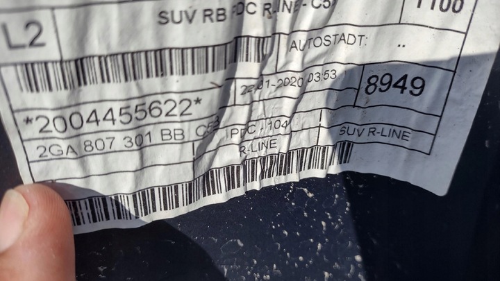 фото №11, Бампер зад volkswagen vw t-roc 2ga 17- r-line pdc