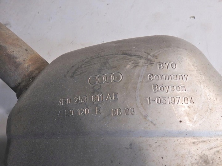 фото №6, Глушитель конечный выхлоп audi a8 d3 4.0 v8 tdi quattro 4e0253611ae 4e0120e