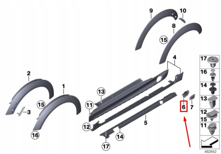 фото №9, Mini clubman r55 праве jcw aero spódnica бокова забірник  повітря 51710414452