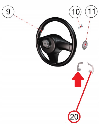 фото №2, Накладки кермо aixam імпульс vision city купе crossline оригінал