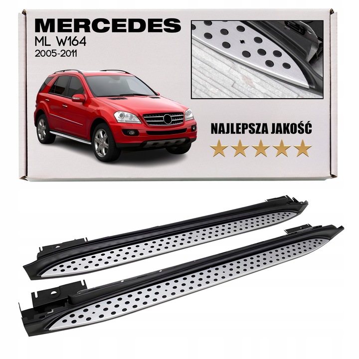 фото №1, Mercedes ml w164 2005-2011 градуси бічні пороги автомобільні + гвинти