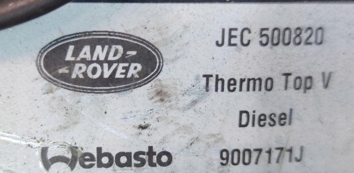 фото №3, Вебасто range rover sport discovery iii iv