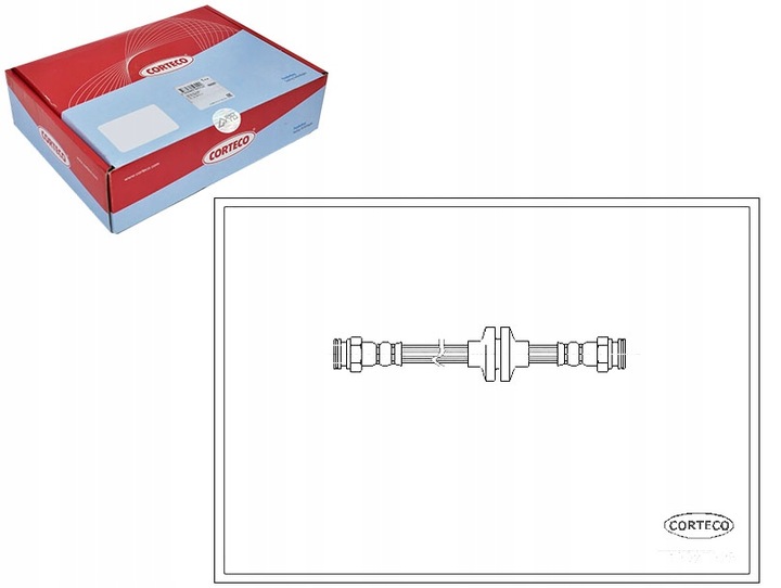 фото №8, Corteco 19027928 шланг тормозной гибкий