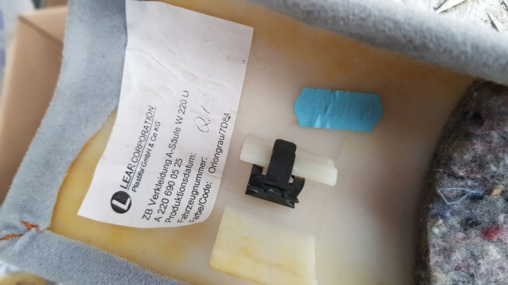 фото №12, Mercedes w220 защита корпус стойка перед левая правая a2206900625