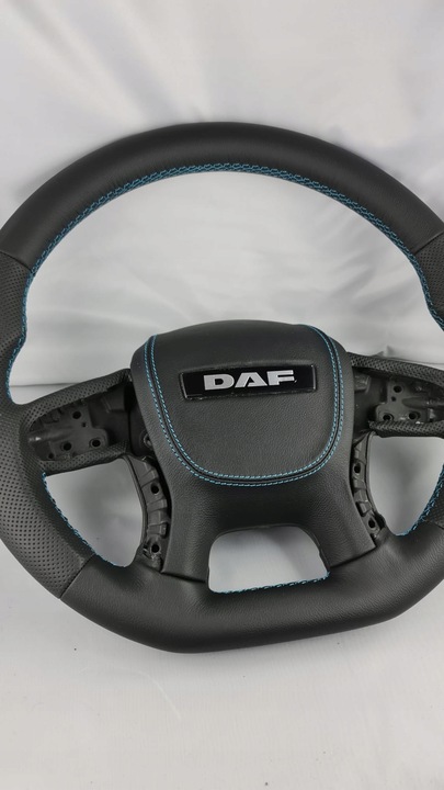 фото №3, Руль daf xf106 срезанная obszycie декоры модификации