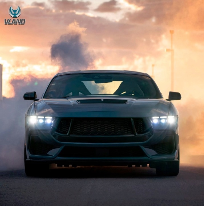 фото №7, Ford mustang 2015-2017 фара лампи повний led ліва + права vland eu стиль s650